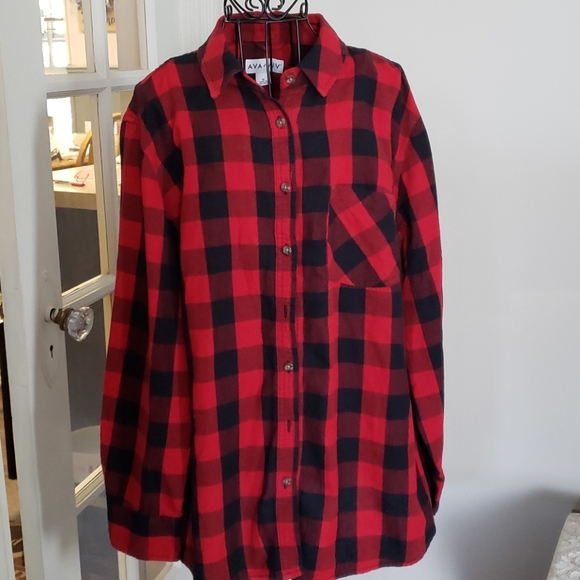 Ava & Viv Tops - 👚AVA & VIV BUFFALO CHECK SHIRT 👚